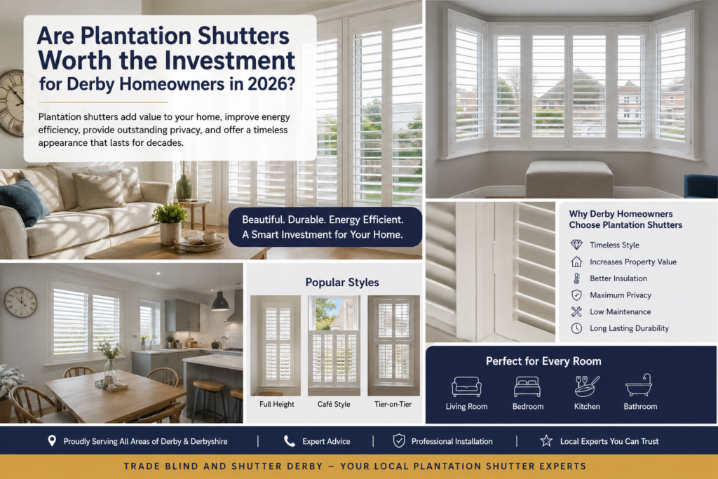 Plantation Shutters Derby: Are They Worth the Investment in 2026?
